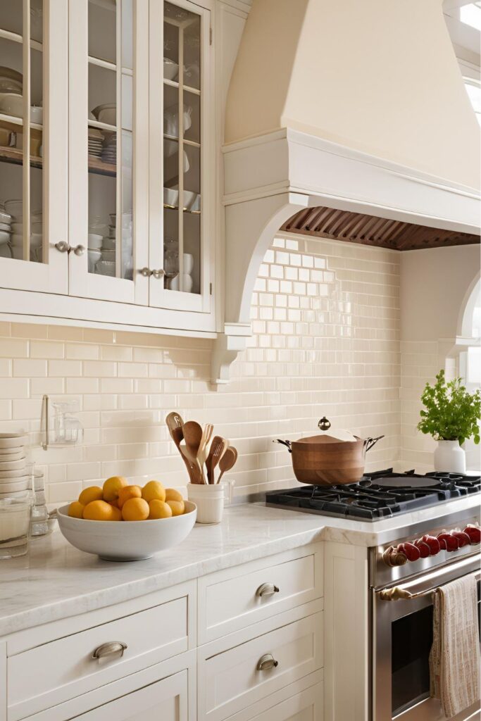 White Subway Tile Kitchen Backsplash