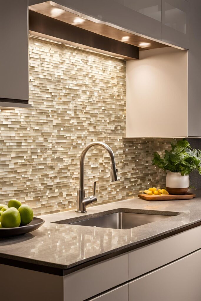 Mosaic Tiles for Cream Countertops