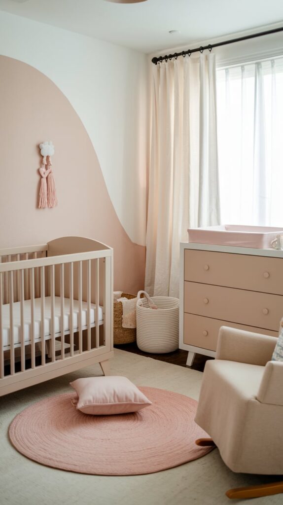 Pink Accent Neutral Nursery 