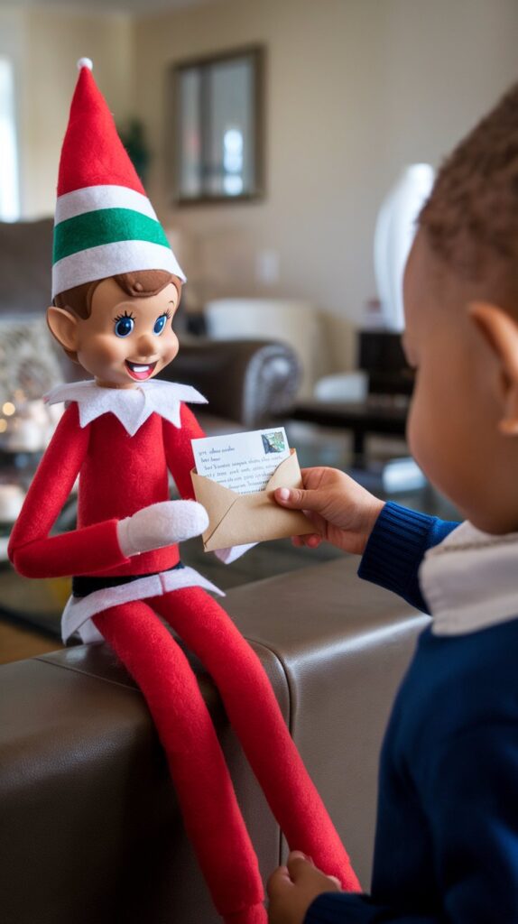 Elf Brings a Letter from Santa