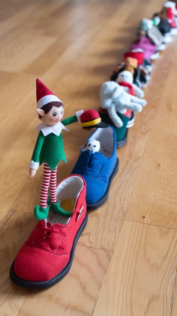 Shoe Train with the Elf Conductor