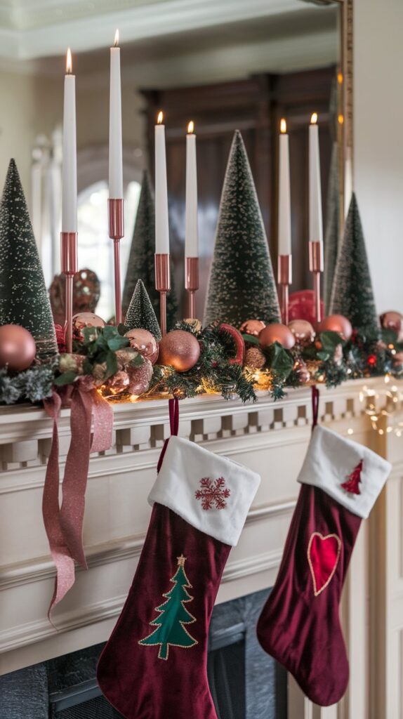 Glamorous Rose Gold and Burgundy Decor