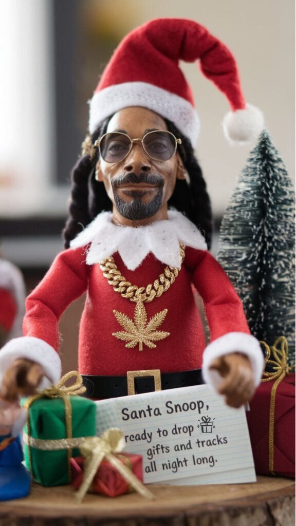 snoop doll dressed like santa