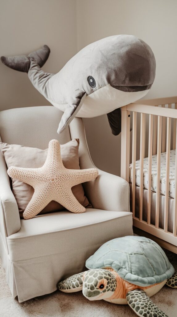 Baby Nursery with Neutral Ocean Inspiration