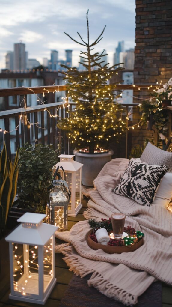 Rustic Christmas Decor for Small Apartments