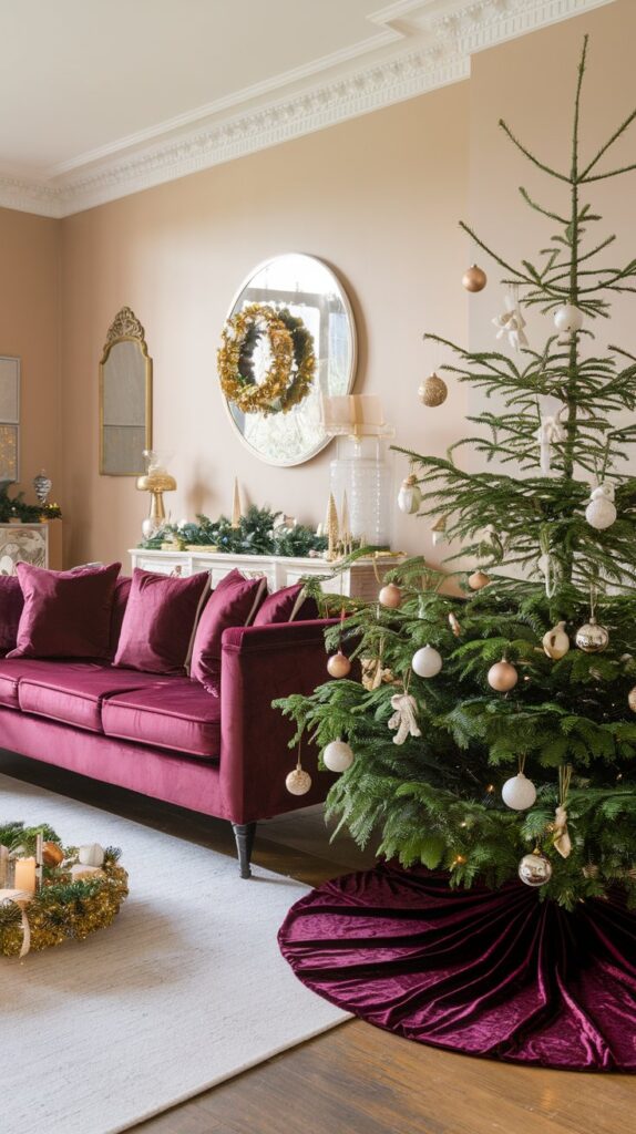 Burgundy Velvet Decor for a Luxurious Touch