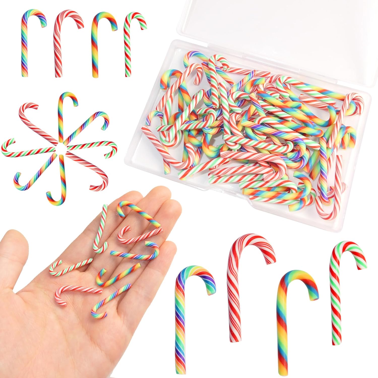 Mini Candy Canes for Elf's Candy Garden