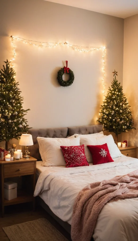 Christmas Decor for Small Apartment Bedroom