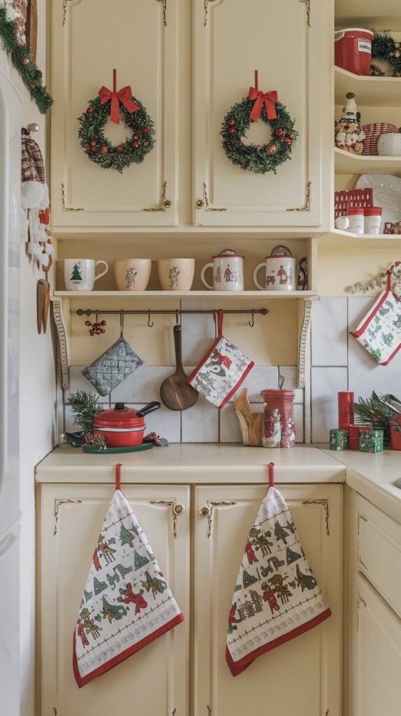 Small Apartment Kitchen Christmas Decor