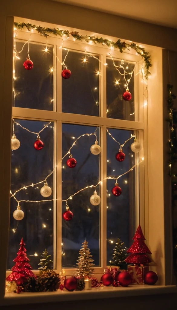 Christmas Decor for Small Apartment Windows