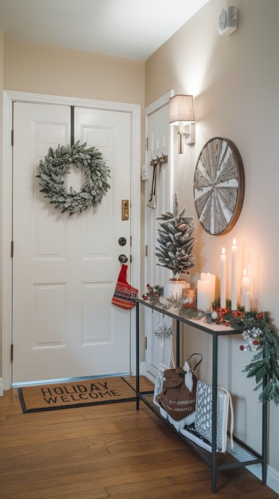 Small Entryway Christmas Decor