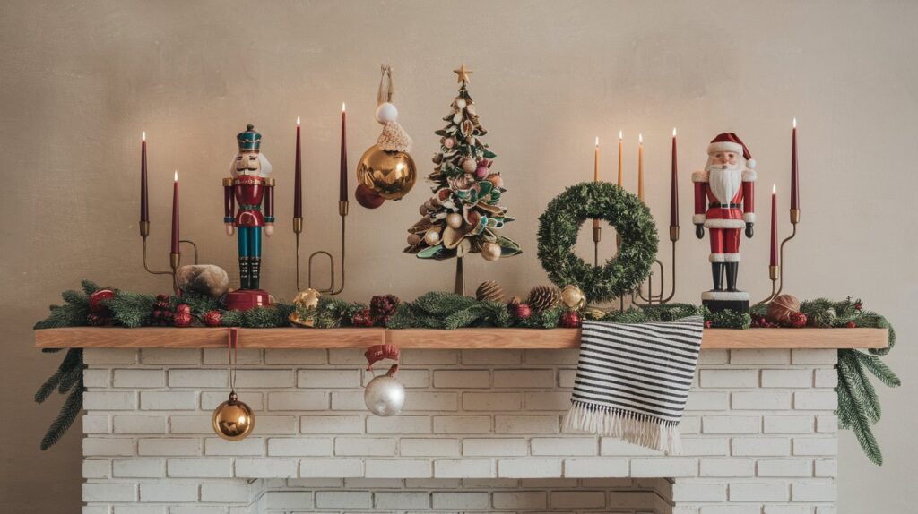 Cozy Christmas Fireplace Decor