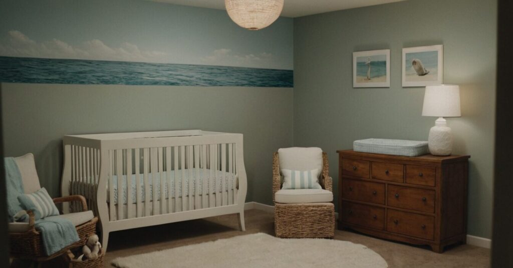 Baby Nursery with Neutral Ocean Inspiration