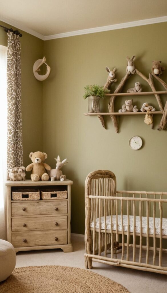 Safari Inspired Baby Nursery Wall Color Ideas