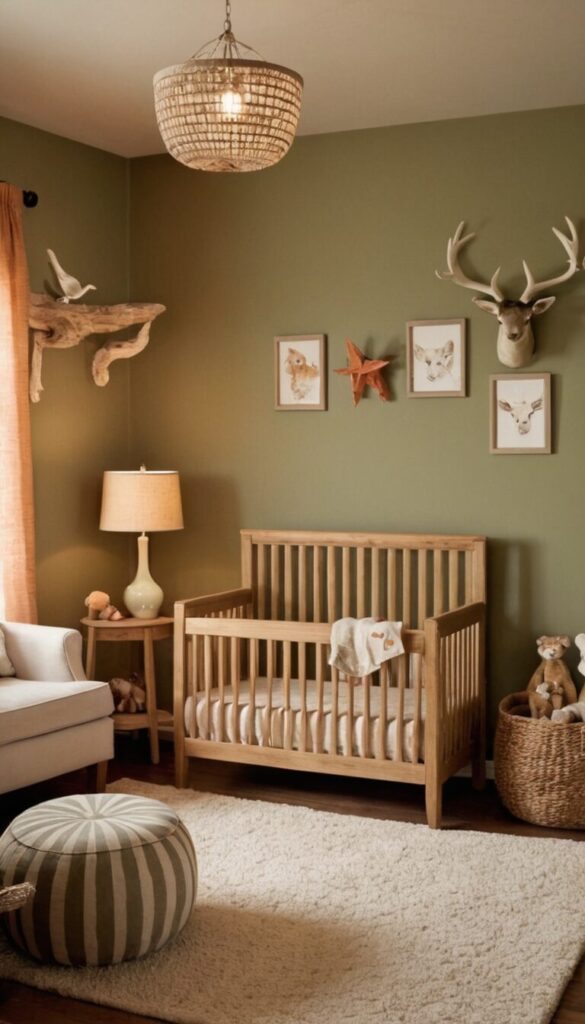 Safari Inspired Baby Nursery Wall Color Ideas