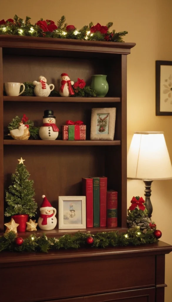  Christmas Decor for Small Shelves