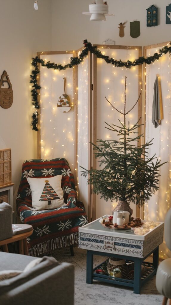 Small Studio Apartment Christmas Decor