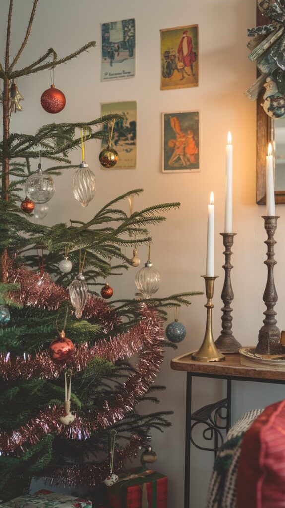 Vintage Christmas Decor for Small Apartments