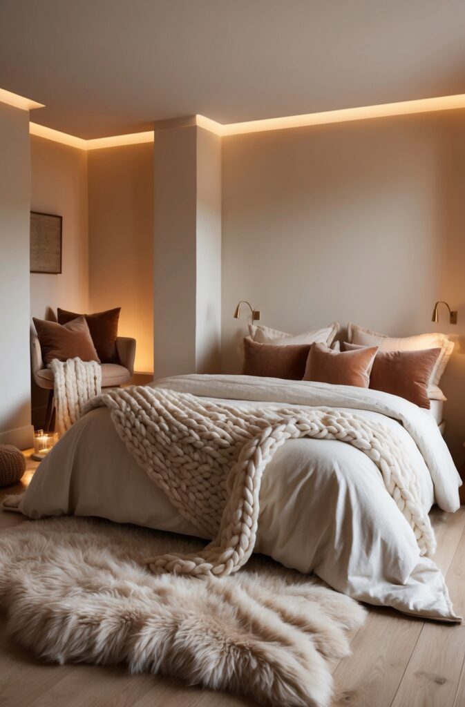 cozy cream bedroom