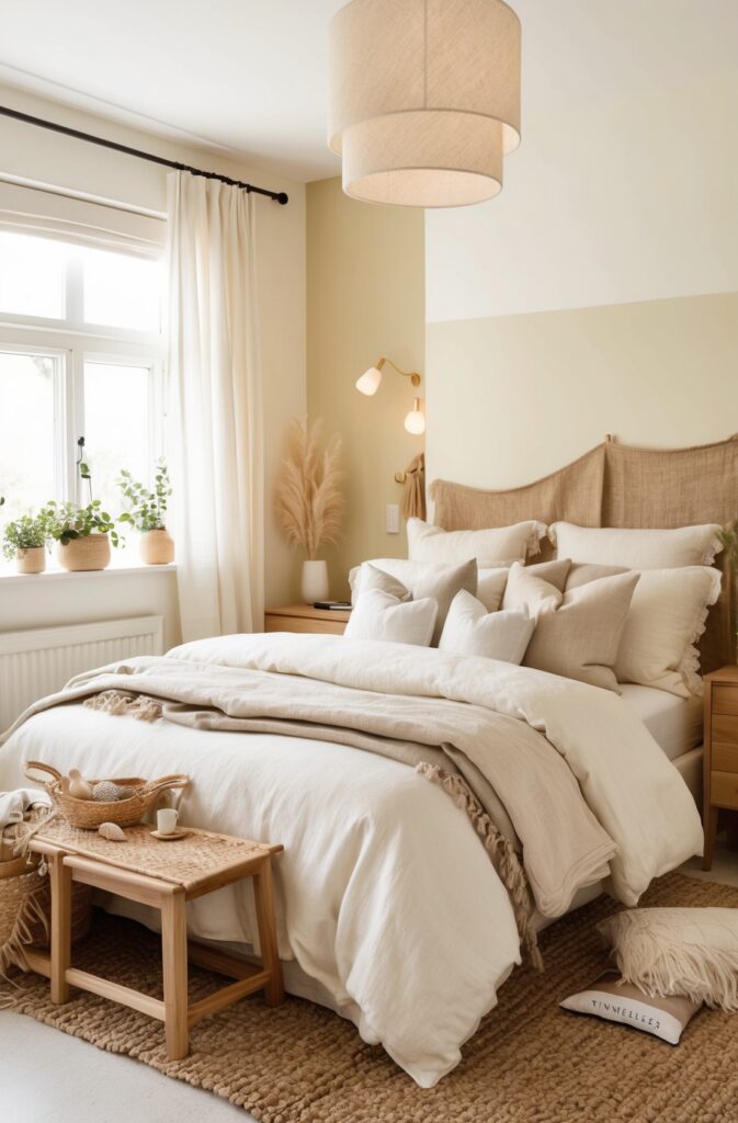 cozy cream bedroom