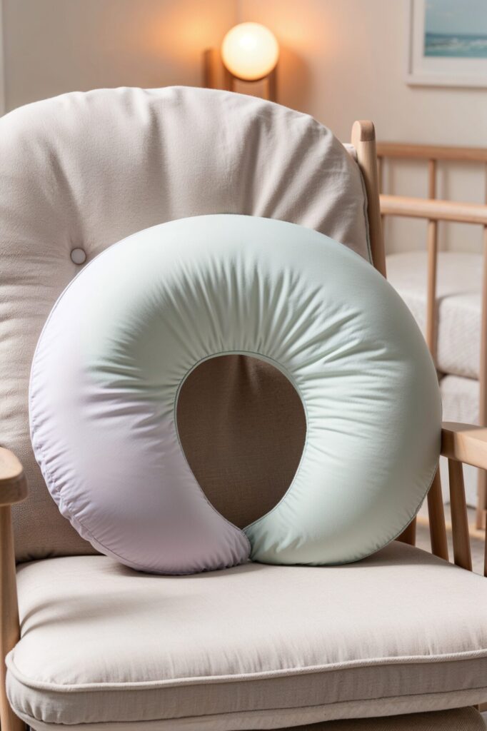 soft pastel color feeding pillow