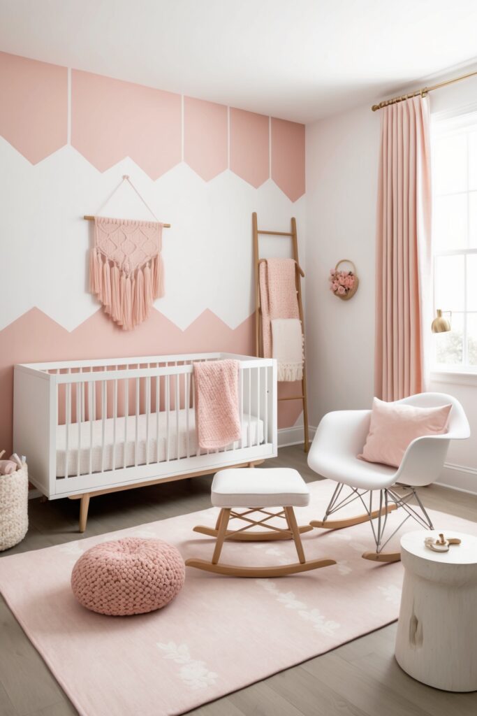 pink nursery for girls