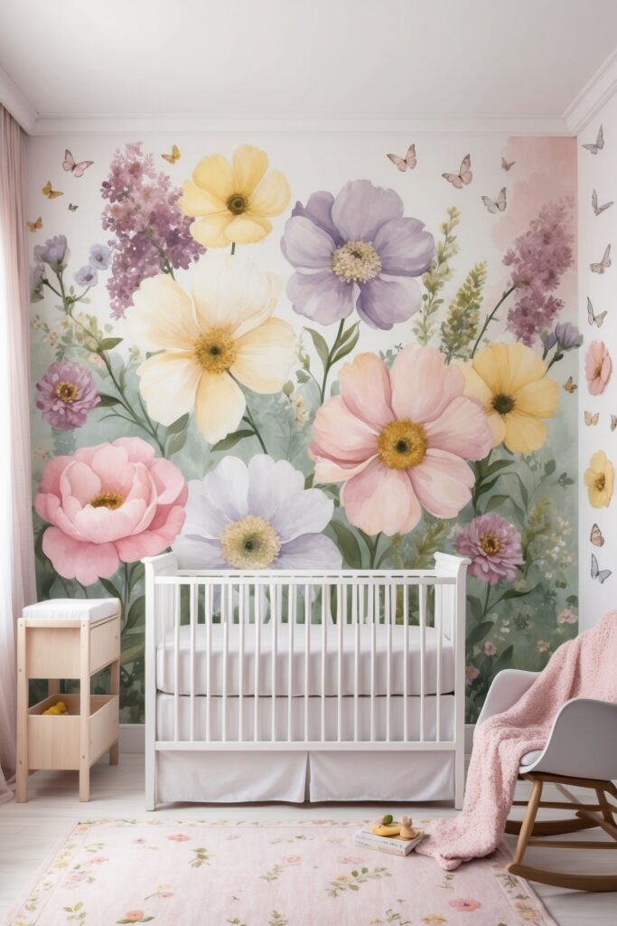 floral wall murals