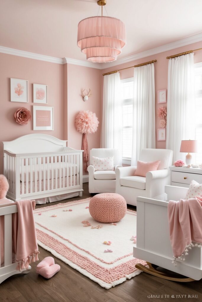 pink nursery for girls