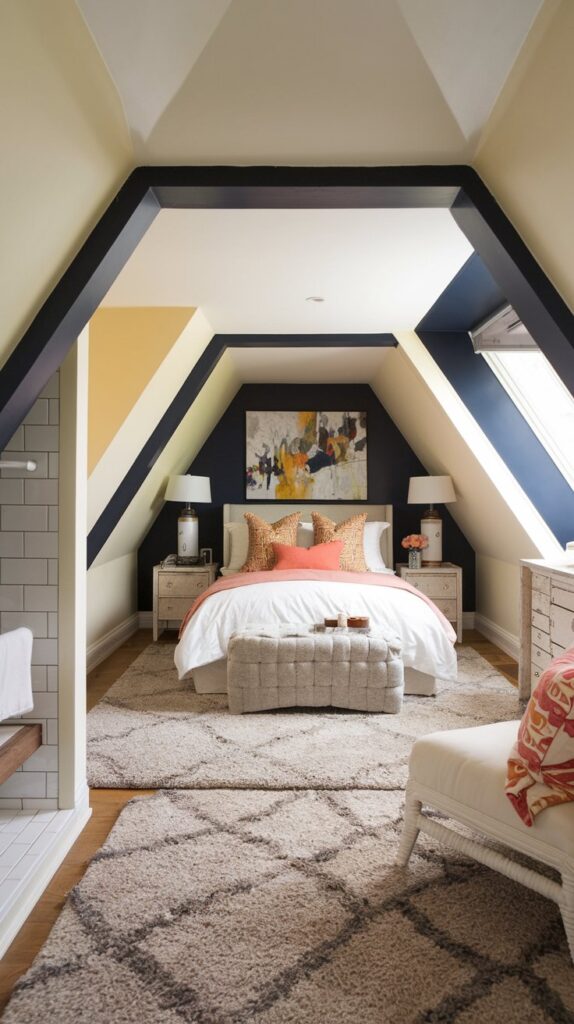 attic with Cohesive Color Palette